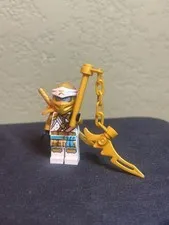 Lego Ninjago Minifigure - Zane Golden Ninja Crystalized ( 71770, 71774)