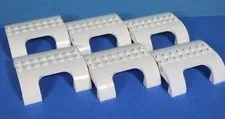 Lot of Lego White Sloped Curves with Cutouts 54096