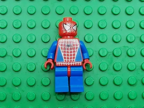 LEGO Marvel Spiderman Minifigure Silver Webbing spd001 (4851 & 4852)