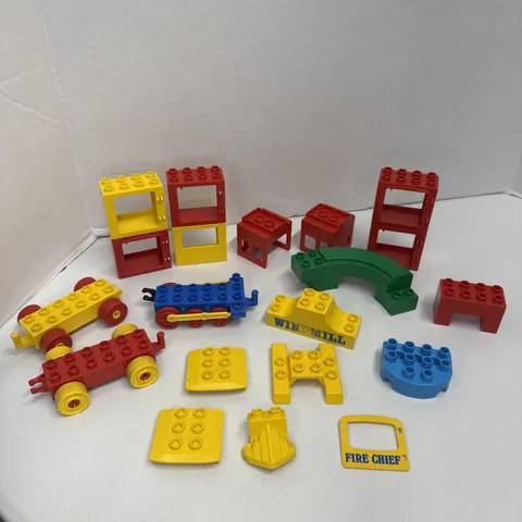 Lego Duplo Train Car Base Wheels Vintage Parts Lot 20 Pc