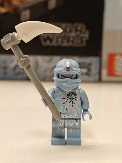 NEW Ninjago NRG Zane w Scythe Custom Lego Minifigure Rise of the Snakes 9590