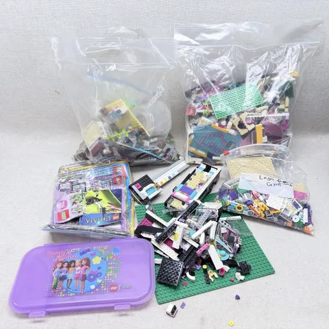 Huge LEGO Friends Bulk Lot 8+ Lbs Parts Minidolls Instructions Case Mixed Sets