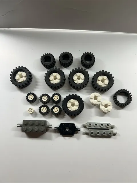 Vintage LEGO Wheels And Rims Lot