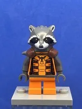 Rocket Raccoon (Orange & Red/Brown Outfit) sh0122 - LEGO Marvel used Minifigure
