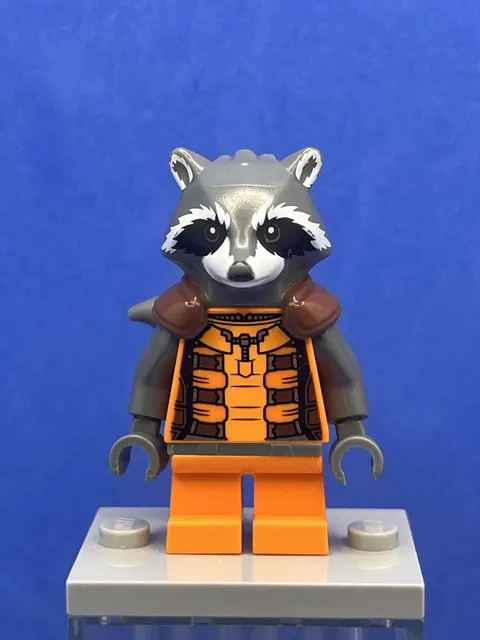 Rocket Raccoon (Orange & Red/Brown Outfit) sh0122 - LEGO Marvel used Minifigure