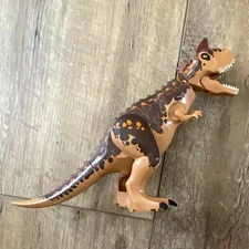 LEGO Jurassic World Printed Dinosaur Figure Brown Black Tan Plastic