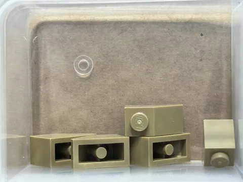 LEGO Parts - Dark Tan Slope 45 2 x 1 - No 3040 - QTY 5