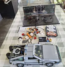 LEGO Creator Set 10300 Back to the Future Time Machine & Display Case Incomplete