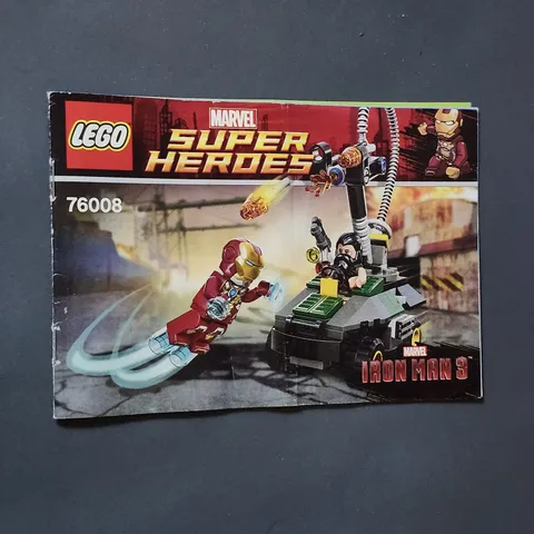 Lego 76008 Marvel Super Heroes Iron Man 3 Mandarin Buggy INSTRUCTION MANUAL ONLY