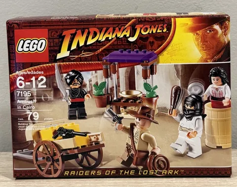LEGO Indiana Jones 7195 Ambush in Cairo - NEW Sealed Mint Box Retired 2009
