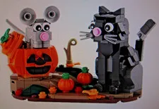 Lego Halloween Cat and Mouse - Set 40570 - Complete Parts