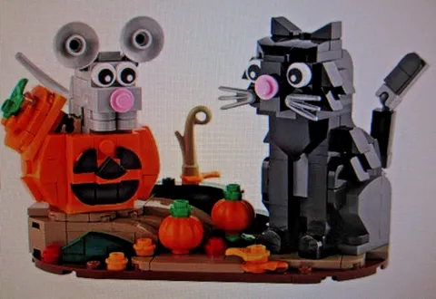 Lego Halloween Cat and Mouse - Set 40570 - Complete Parts