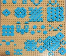 LEGO Round Tile 1x1 Dots 500 pcs Genuine Parts Japan