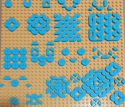 LEGO Round Tile 1x1 Dots 500 pcs Genuine Parts Japan