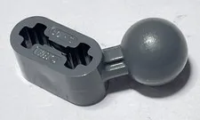 LEGO® 50923 Technic, Liftarm, Modified Ball Joint Angled 1 x 2 Dark Bluish Gray