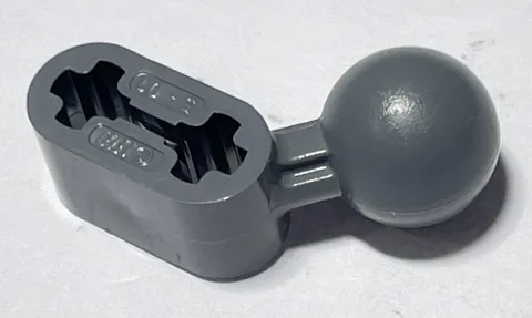 LEGO® 50923 Technic, Liftarm, Modified Ball Joint Angled 1 x 2 Dark Bluish Gray