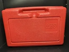 Vintage 1983 LEGO Red Storage Case 11x7.5 Carry Bin Classic Toy Organizer Case13
