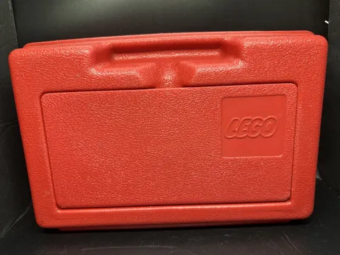 Vintage 1983 LEGO Red Storage Case 11x7.5 Carry Bin Classic Toy Organizer Case13