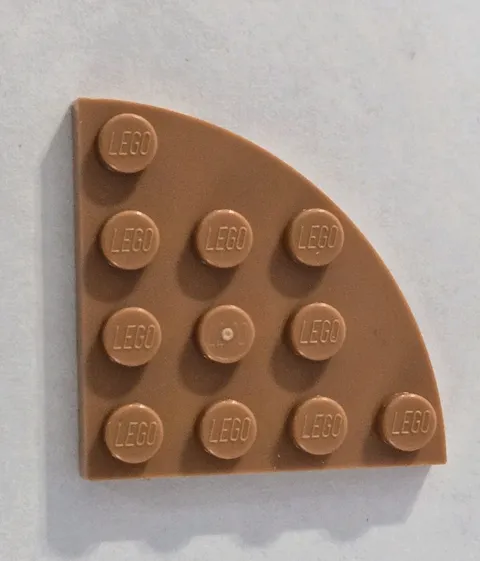 LEGO Parts -Medium Nougat Plate, Round Corner 4 x 4 - No 30565