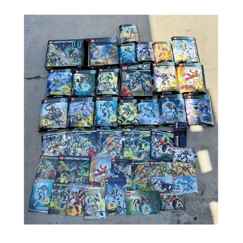 LEGO BIONICLE & Hero Factory  Instruction Manuals and boxes no “legos “lot 42pzs