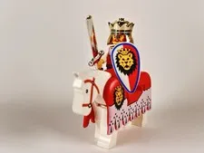 Vintage LEGO Royal Knights King Horse Barding cas552 2490pb03 Royal Castle 6090