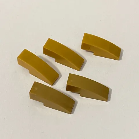 Lego 50950 Dark Gold Replacement Parts Pieces Lot of 5