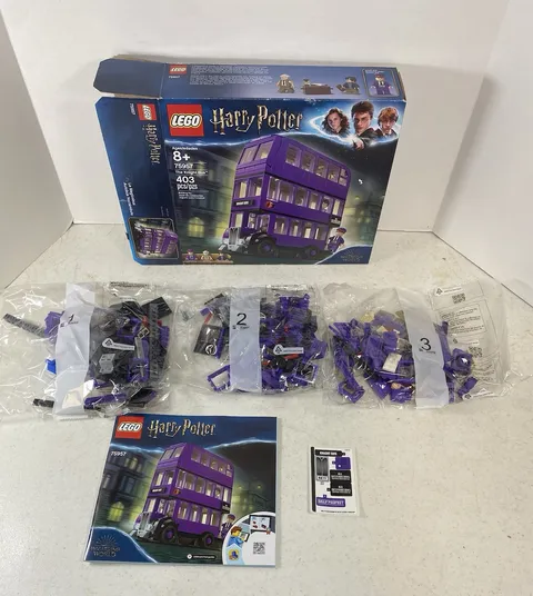 LEGO 75957 Harry Potter The Knight Bus Complete Set (Open Box - Sealed Bags)