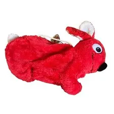 Lego Duplo Red Plush Bunny Rabbit Bag w/Handles & Keychain 1984 Vintage Purse