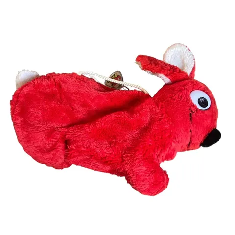 Lego Duplo Red Plush Bunny Rabbit Bag w/Handles & Keychain 1984 Vintage Purse