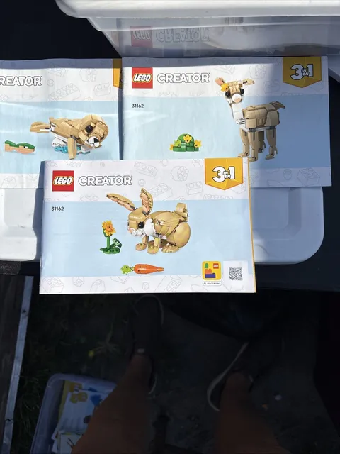 Set Of 3 Lego Sets 3 In 1 #31162 Creator Seal, Llama, Rabbit #9