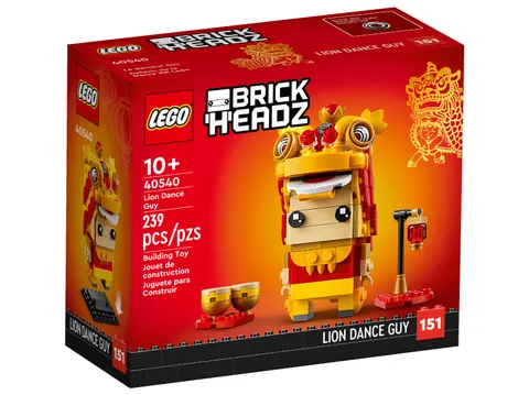 LEGO BRICKHEADZ 40540 Lion Dance Guy New Factory Sealed