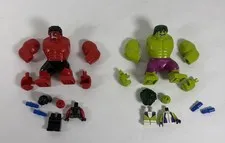 LEGO Marvel superhero’s Red Hulk, Red She Hulk, and She Hulk minifigures 