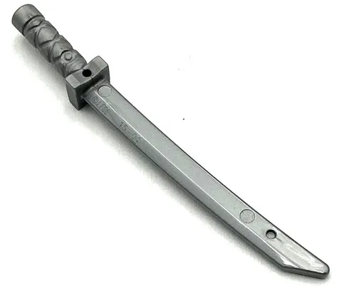 Lego New Flat Silver Minifigure Weapon Sword Shamshir  Katana Square Guard