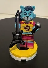 Lego Mini Figure Vidiyo Stage Leopard Guitarist With Guitar & Mic from Set #4311