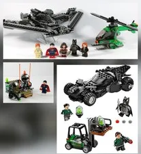 Lego Dc Super Heroes 3 Sets 76044 76045 76046 Batman Batmobile Batwing No Boxes