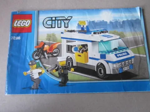 Lego City Building Instructions Instruction 7286- (Advertising Page Missing)