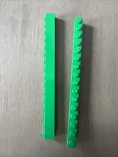 LEGO 2465 Green Brick 1 x 16 - 2 Pieces