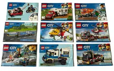 Lot of 11 Lego City Instruction Manuals