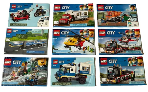Lot of 11 Lego City Instruction Manuals
