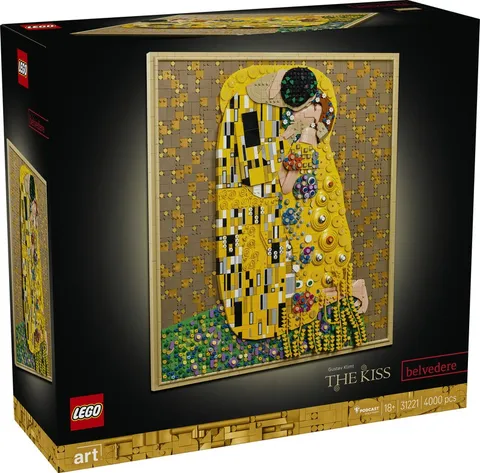 LEGO 31221 Art Gustav Klimt The Kiss Wall Decor Mosaic Building Blocks Set Box