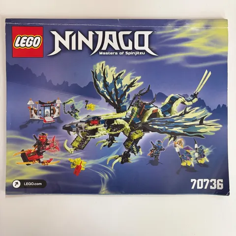 Lego Ninjago 70736 Attack of the Morro Dragon Only no Minifigures or Box 2015