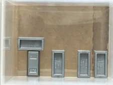 LEGO Parts - Flat Silver Minifigure, Utensil Ingot 1 x 2 - No 99563 - QTY 5