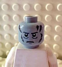 LEGO Minifigure, Head Dark Bluish Gray Eyebrows, Darth Vader 3626pb0412