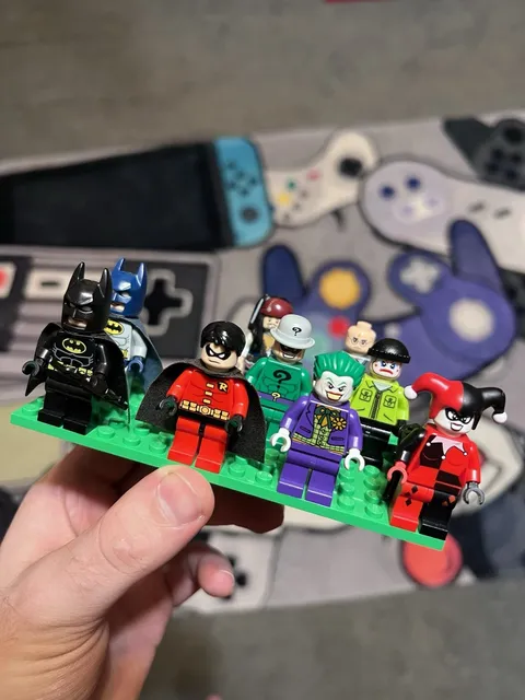 LEGO DC Batman Minifigure Lot - Batman Robin Joker Harley Quinn Riddler