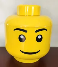 LEGO 12" LARGE SORT AND STORE STORAGE HEAD WITH 2 TRAYS & LID
