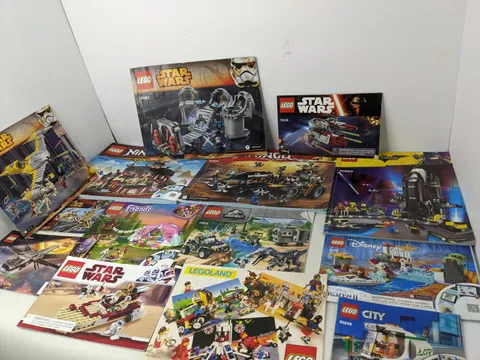 Lot of 14 Lego Manuals with  Star Wars Ninjago Batman And Others