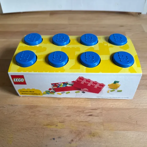 LEGO 8-Stud Classic Brick Lunch Box or Storage Case Blue NEW