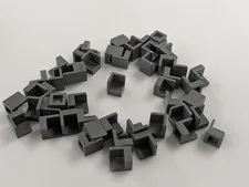 LEGO x50 NEW Dark Bluish Gray Panel 1 x 1 x 1 Corner #6231 MOC Bulk Parts Lot