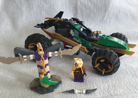 LEGO NINJAGO: Jungle Raider 70755 Complete Vehicle and Totem build missing Lloyd