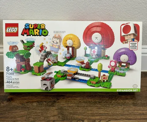 LEGO Super Mario Toad’s Treasure Hunt Expansion Set 71368 Building Kit Sealed